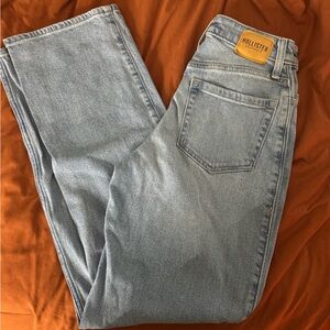 hollister ultra high rise dad jeans, distressed, size 24